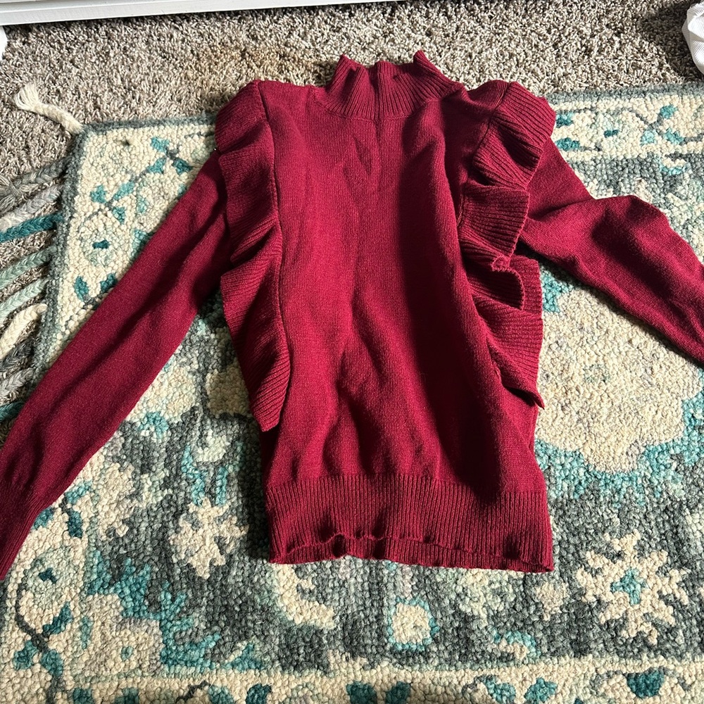 Cute Christmas Ruffle sweater